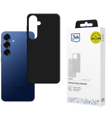 Matinis juodas dėklas Samsung Galaxy S25 FE telefonui "3mk Matt Case"