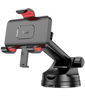 Juodas automobilinis telefono laikiklis į groteles "Hoco H22"