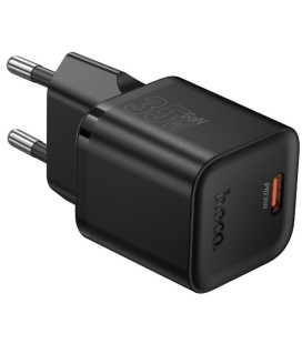 Juodas 1xUSB-C 35W GaN pakrovėjas "Hoco N66"