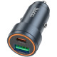 Pilkas automobilinis 30W USB-C / USB-A įkroviklis "Hoco Z57A"