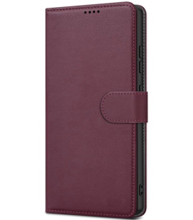 Raudonas atverčiamas dėklas Samsung Galaxy A37 5G telefonui "Fancy Wallet"