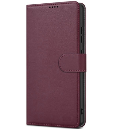 Raudonas atverčiamas dėklas Samsung Galaxy A37 5G telefonui "Fancy Wallet"