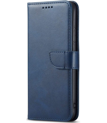 Mėlynas atverčiamas dėklas Samsung Galaxy A37 5G telefonui "Wallet Case"