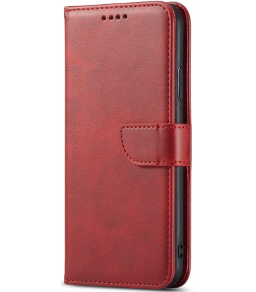 Raudonas atverčiamas dėklas Samsung Galaxy A57 5G telefonui "Wallet Case"