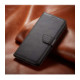 Juodas atverčiamas dėklas Samsung Galaxy A57 5G telefonui "Wallet Case"