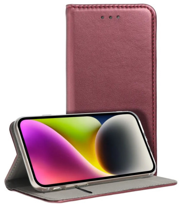 Raudonas atverčiamas dėklas Samsung Galaxy A17 4G / 5G telefonui "Smart Magnetic"