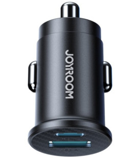 Juodas automobilinis 15W USB-C / USB-A įkroviklis "Joyroom JR-CCN16"