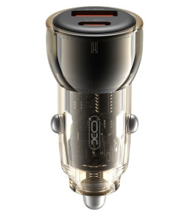 Juodas automobilinis 60W USB-C / USB-A įkroviklis "XO CC60"