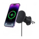 Juodas automobilinis telefono laikiklis su 15W belaidžio krovimo funkcija "Baseus CW01 MagSafe"