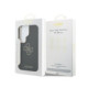 Juodas dėklas Samsung Galaxy S26 Ultra telefonui "Guess PU 4G Resin Metal Logo Case"