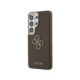 Rudas dėklas Samsung Galaxy S26 Ultra telefonui "Guess PU 4G Resin Metal Logo Case"