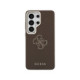 Rudas dėklas Samsung Galaxy S26 Ultra telefonui "Guess PU 4G Resin Metal Logo Case"