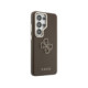 Rudas dėklas Samsung Galaxy S26 Ultra telefonui "Guess PU 4G Resin Metal Logo Case"