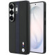 Mėlynas dėklas Samsung Galaxy S26 Ultra telefonui "BMW M PU Leather Perforated Stripes and Metal Logo Magnetic Case"