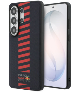 Mėlynas dėklas Samsung Galaxy S26 Ultra telefonui "Red Bull PU Leather Meshed Powerbar Magnetic Case"