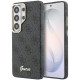 Juodas dėklas Samsung Galaxy S26 Ultra telefonui "Guess PU 4G Script Metal Logo Magnetic Case"