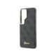 Juodas dėklas Samsung Galaxy S26 Ultra telefonui "Guess PU 4G Script Metal Logo Magnetic Case"