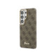 Rudas dėklas Samsung Galaxy S26 Ultra telefonui "Guess PU 4G Script Metal Logo Magnetic Case"