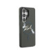 Juodas dėklas Samsung Galaxy S26 Ultra telefonui "Karl Lagerfeld IML Choupette Karl Script Logo Magnetic Case"