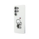 Skaidrus / baltas dėklas Samsung Galaxy S26 Ultra telefonui "Karl Lagerfeld IML K&CH Back Logo Magnetic Case"