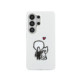 Skaidrus / baltas dėklas Samsung Galaxy S26 Ultra telefonui "Karl Lagerfeld IML K&CH Back Logo Magnetic Case"