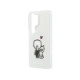 Skaidrus / baltas dėklas Samsung Galaxy S26 Ultra telefonui "Karl Lagerfeld IML K&CH Back Logo Magnetic Case"