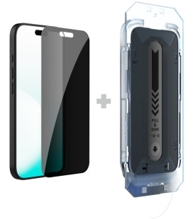 (Privacy) Apsauginis grūdintas stiklas 0.25mm Apple iPhone 17 Pro Max telefonui "Nillkin Guardian 2.5D (Applicator)"