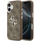 Rudas dėklas Apple iPhone 17 telefonui "Guess PU 4G Metal Logo Case"
