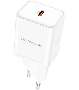 Baltas 20W 1xUSB-C pakrovėjas "Borofone BN6"
