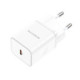 Baltas 20W 1xUSB-C pakrovėjas "Borofone BN6"