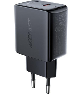 Juodas 1xUSB-C PD20W pakrovėjas "Acefast A1"