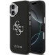 Juodas dėklas Apple iPhone 17 telefonui "Guess PU Grained 4G Metal Logo Case"