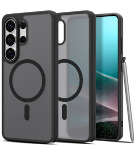 Matinis juodas dėklas Samsung Galaxy S26 Ultra telefonui "Spigen Ultra Hybrid MAG Magsafe"