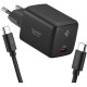 Juodas 45W 1xUSB-C pakrovėjas + USB-C - USB-C 100CM laidas "Spigen EE451EU Essential 1-Port"