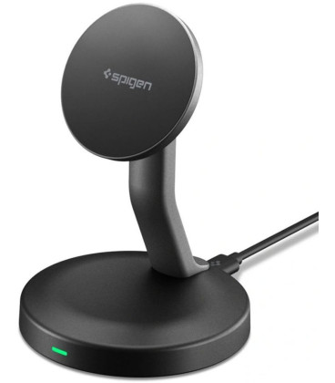 Juodas magnetinis 15W pakrovėjas "Spigen EF151MS Essential Magnetic Magsafe"