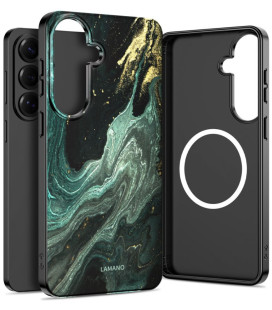 Dėklas Samsung Galaxy S26 telefonui "Tech-Protect Lamano Magsafe Verde Aura"