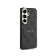 Juodas dėklas Samsung Galaxy S26 Plus telefonui "Guess PU Leather 4G Gold Frame Magnetic Case"