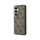 Rudas dėklas Samsung Galaxy S26 Plus telefonui "Guess PU Leather 4G Gold Frame Magnetic Case"