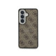Rudas dėklas Samsung Galaxy S26 Plus telefonui "Guess PU Leather 4G Gold Frame Magnetic Case"