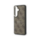 Rudas dėklas Samsung Galaxy S26 Plus telefonui "Guess PU Leather 4G Gold Frame Magnetic Case"