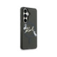 Juodas dėklas Samsung Galaxy S26 telefonui "Karl Lagerfeld IML Choupette Karl Script Logo Magnetic Case"