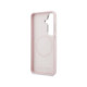 Karl Lagerfeld Grained PU Leather K&CH Heads Magnetic Case for Samsung Galaxy S26+ Pink