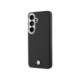 Juodas dėklas Samsung Galaxy S26 telefonui "BMW Signature PU Leather Metal Logo Magnetic Case"