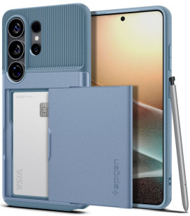 Šviesiai mėlynas dėklas Samsung Galaxy S26 Ultra telefonui "Spigen Slim Armor CS"