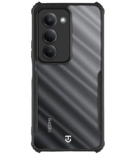 Juodas / skaidrus dėklas Xiaomi Redmi 15 telefonui "Tactical Quantum Stealth Cover"