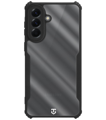 Juodas / skaidrus dėklas Samsung Galaxy A57 telefonui "Tactical Quantum Stealth Cover"
