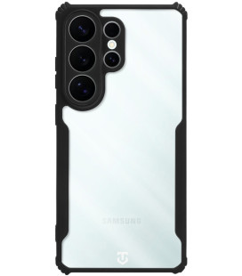 Juodas / skaidrus dėklas Samsung Galaxy S26 Ultra telefonui "Tactical Quantum Stealth Cover"