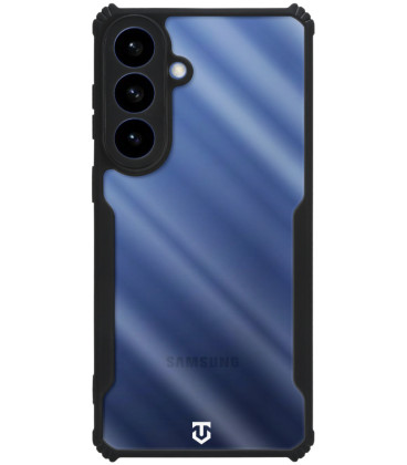 Juodas / skaidrus dėklas Samsung Galaxy S26 Plus telefonui "Tactical Quantum Stealth Cover"