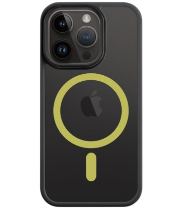 Juodas / geltonas dėklas Apple iPhone 14 Pro Max telefonui "Tactical MagForce Hyperstealth 2.0 Cover"