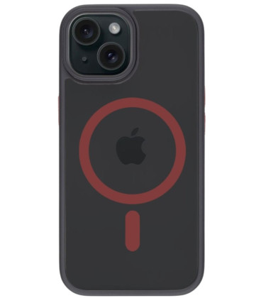 Juodas / raudonas dėklas Apple iPhone 15 telefonui "Tactical MagForce Hyperstealth 2.0 Cover"